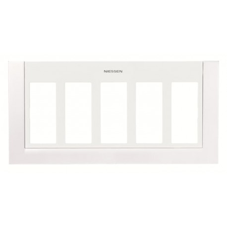 2CLA117500T1101 T1175 BL NIESSEN Placa caja/zocalo 5 columnas BL