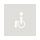 2CLA858113A1001 8581.13 NIESSEN Tapa señalizador WC minusválido