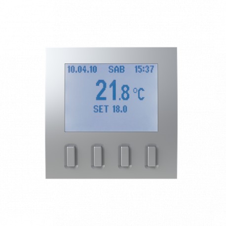 2CSY242280R1202 RT/U 1.1.ZS NIESSEN Termostato de Prata Zenit