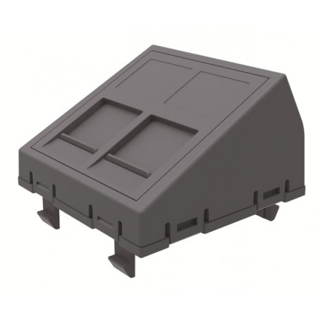 2CLA204822T1101 T2048.22 BL NIESSEN Cap Keystone 45 ° c/pers 2RJ45 2M BL
