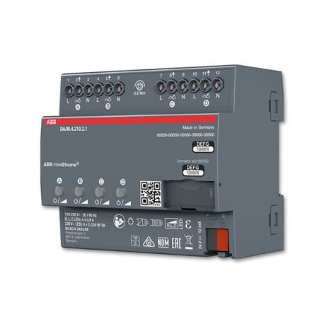 2CKA006220A0729 DA/M.4.210.2.1 NIESSEN Attuatore regolatore 4x210W, DIN