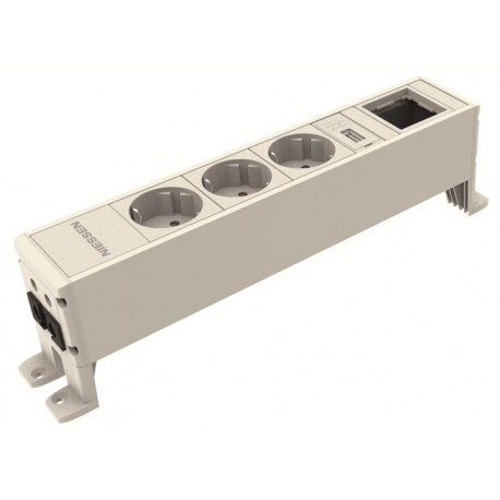 2CLA244301T1101 T2443.01 BL NIESSEN Connexion de surface 3BE+1H+1USBC BL