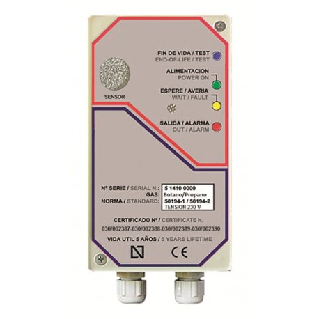 2CLA961120W1301 N9611.23 NIESSEN Detector de butano/propano