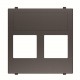 2CLA221620N1801 N2216.2 AN NIESSEN Tapa plana 2 soporte sin persiana AN