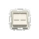 2CLA851680A1101 8516.8 BL NIESSEN Tapa inclinada 2 conector informatico BL