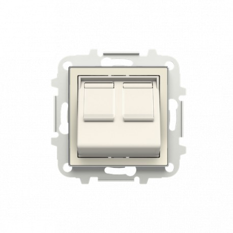 2CLA851680A1101 8516.8 BL NIESSEN Tapa inclinada 2 conector informatico BL