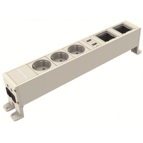 2CLA245302T1101 T2453.02 BL NIESSEN Connexion de surface 3BE+2H+2USBC BL