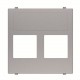 2CLA221620N1301 N2216.2 PL NIESSEN Tapa plana 2 soporte sin persiana PL