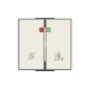2CLA854440A1101 8544.4 BL NIESSEN Tapa interrup. Pase-Espere con visor BL