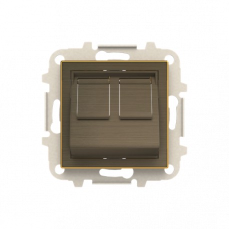 2CLA851680A1201 8516.8 OE NIESSEN Coperchio inclinato 2 Connettore per computer OE