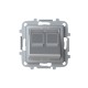 2CLA851680A1301 8516.8 PL NIESSEN Tapa inclinada 2 conector informatico PL