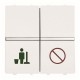 2CLA224450N1101 N2244.5 BL NIESSEN Interr. serv./no molestar BL
