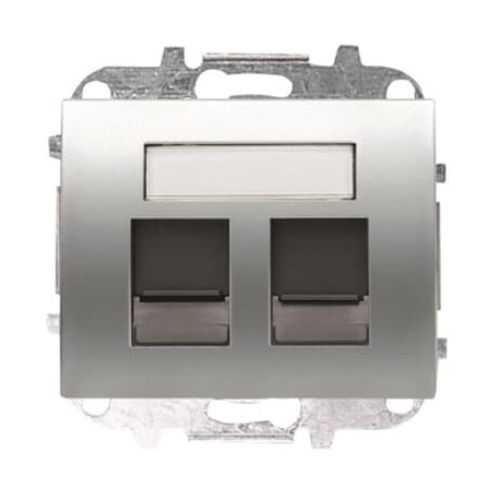 2CLA841820A1401 8418.2 TT NIESSEN presa doppia dati 8.418,2 piastra di copertura TT