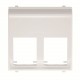 2CLA221660N1101 N2216.6 BL NIESSEN Tapa inclinada 2 soporte sin persiana BL