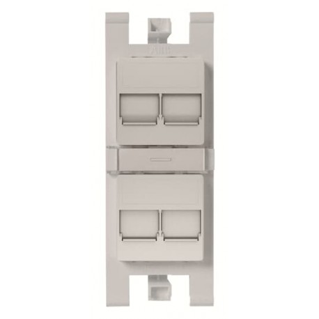2CLA101640T1301 T1016.4 PL NIESSEN Soporte plano para 4x RJ45 con pers. PL