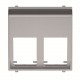 2CLA221660N1301 N2216.6 PL NIESSEN Tapa inclinada 2 soporte sin persiana PL