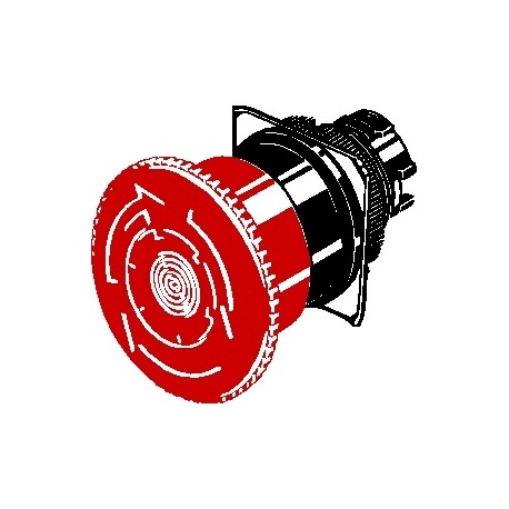 A22EL-M-24A-02 A22E7010M 151036 OMRON Emergency stop push-button, illuminated, 40 mm diameter, push-lock/unl..