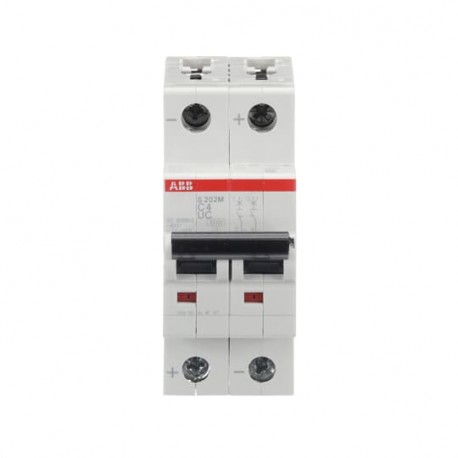 2CDS272061R0044 ABB Disjuntor Miniatura S202M-C4UC 2P C 4 A