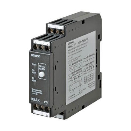 K8AK-PT1 100-240VAC K8AK0037B K8AKPT1100240VAC OMRON Trifase, termistore + sequenza + perdita di fase