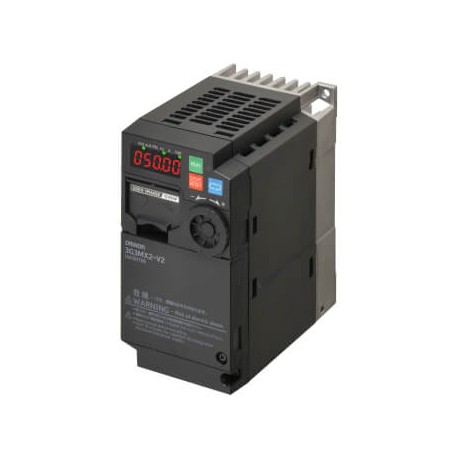 3G3MX2-A2002-EV2 AA063209F 3G3MX2A2002EV2 OMRON MX2 Trifásico, 200VAC, 0,2/0,4KW, 1,6/1,9A(HD/ND), vector si..