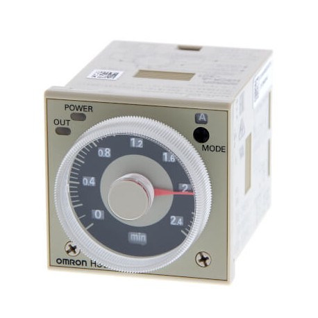 H3CR-A8-301 100-240AC/DC100DC H3CR8104H OMRON Таймер, вставной, 8-контактный, 1/16DIN (48 x 48 мм), вкл./мер..