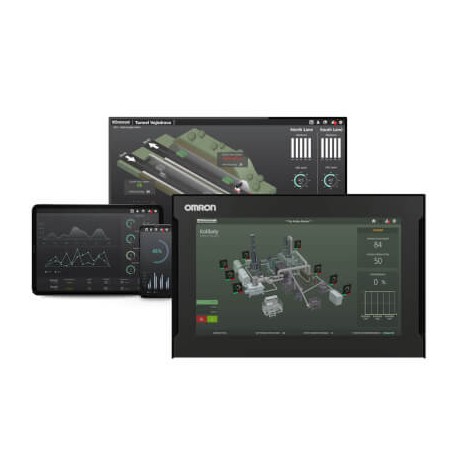 RTH4-4K-2W-H AA057538F OMRON Movicon OEM Runtime Client-Server 4.000 balises + Movicon SCADA OEM Historian +..