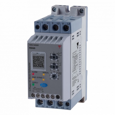 RSGD4016E0VD210 CARLO GAVAZZI System: Soft Starter, Load: Phase 3, Housing width: 22.5mm to 45mm, Motor rati..