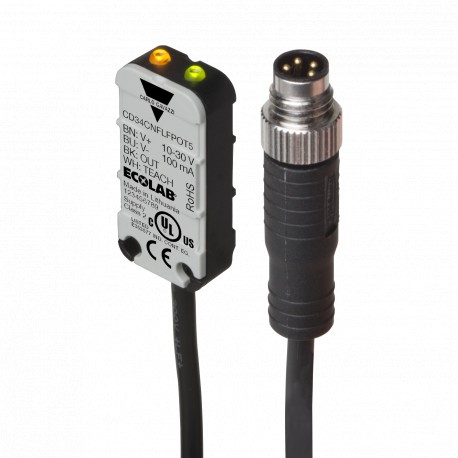 CD34CNFLFPOT5 CARLO GAVAZZI Connection: M8 Plug DC, Material: Plastic, Housing: Rectangular, Sensing range: ..