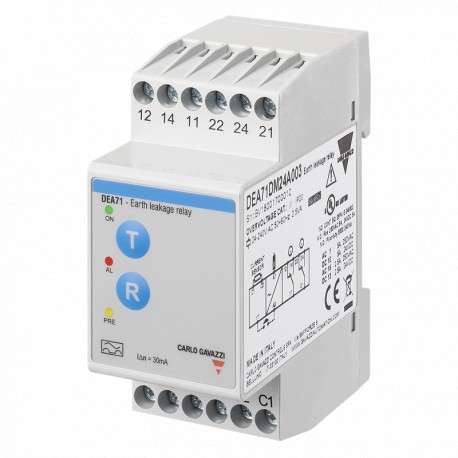 DEA71DM24A003 CARLO GAVAZZI Signal de sortie: 2 relais, Points de consigne: 1, fixe, Variable controlee: Cou..