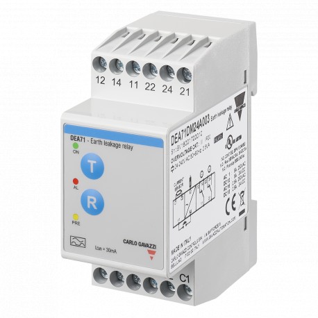 DEA71DM24A030 CARLO GAVAZZI Signal de sortie: 2 relais, Points de consigne: 1, fixe, Variable controlee: Cou..