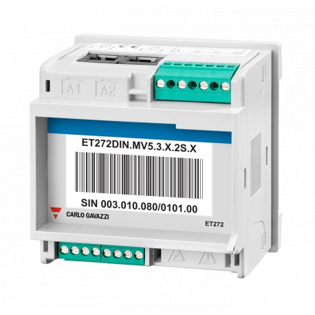 ET272DINMV53X2SX CARLO GAVAZZI Function: Energy analyzer , Mounting: DIN Rail, Power supply: Self power supp..