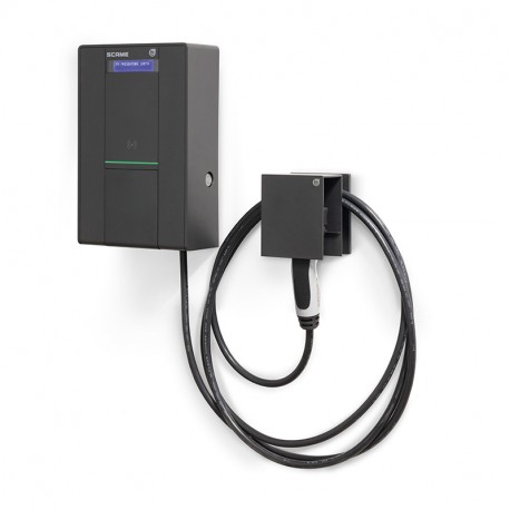205.W85-SC SCAME WALLBOX BE-W2 T2 5M 7kW LCD MID SPUR