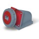 517.3255-7 SCAME BASE MURAL 32A 6P+T 9h IP66/IP67