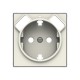 2CLA858830A1101 8588.3 BL NIESSEN BE Schuko Cap + Double USB Charger BL