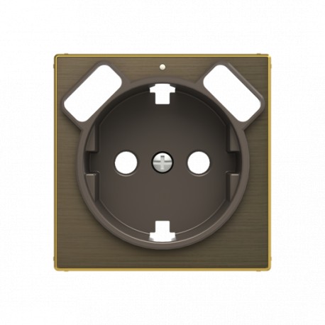 8588.3 OE NIESSEN Color: Antique GoldCover plate for Schuko w/ USB socket outlet code: 8188.3
