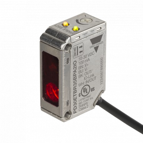 PD30ETBR35BPA2IO CARLO GAVAZZI Photocell Poderosa supressão de fundo IO-Link