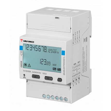 EM530DINAV53XM1PFB CARLO GAVAZZI Three-phase medium energy analyzer, 230 V L-N, 400 V L-L, 5 (6) A, M-bus