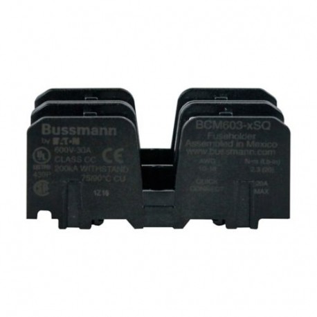 BCM603-2SQ EATON ELECTRIC DC FUSE BLOCO W/ SCREW & QC 2 POLE