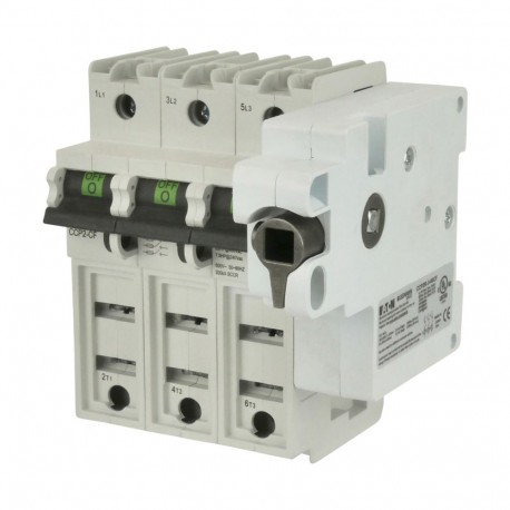 CCP2R-3-30CF EATON ELECTRIC INTERRUPTOR DE DESCONEXÃO FUNDIDO, FRENTE DIREITA, FUSÍVEL DE 3P, 30A CUBO
