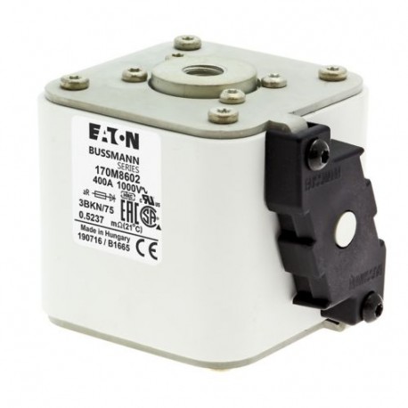 FUSE 400A 1000V 3BKN/75 AR UR 170M8602 EATON ELECTRIC FUSIBILE 400A 1000V 3BKN/75 AR UR