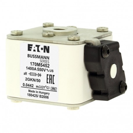 FUSE 1400A 550V US 2GKN/50 AR 170M5452 EATON ELECTRIC ПРЕДОХРАНИТЕЛЬ 1400A 550 В США 2GKN/50 AR