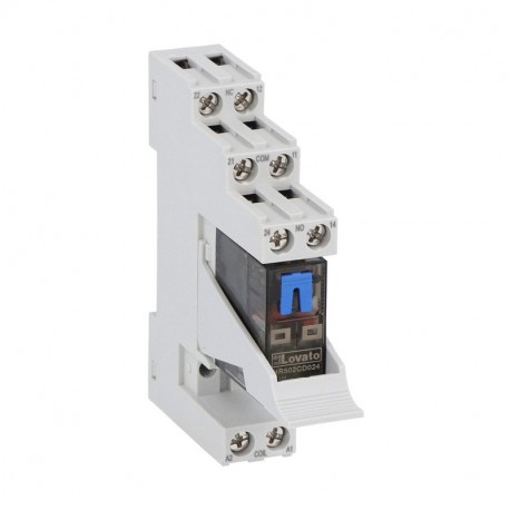 HRA502CD024K4 LOVATO RELAIS 2SC 8A 24VDC + LED + Vis
