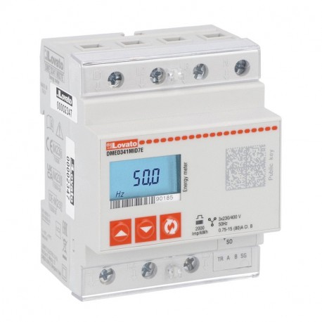 DMED341MID7E LOVATO TC / 5A, Multi-Measure mit RS485, -25....+70ºC Zugelassen nach Eichrecht