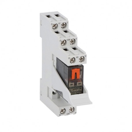 HRA502CA024K4 LOVATO 2SC 8A 24VAC RELÉ, LED + Parafuso