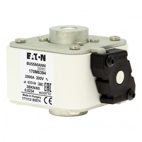 FUSE 2500A 200V HS 3BKN/65 AR 170M6394 EATON ELECTRIC SICHERUNG 2500A 200V HS 3BKN/65 AR