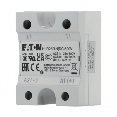 HLR25/1H(DC)600V 360051 Y7-360051 EATON ELECTRIC Hockey Puck Solid State Relais, 25A, 600V
