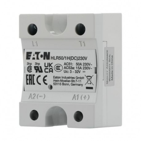 HLR50/1H(DC)230V 360052 Y7-360052 EATON ELECTRIC Hockey Puck Solid State Relay, 50A, 230V