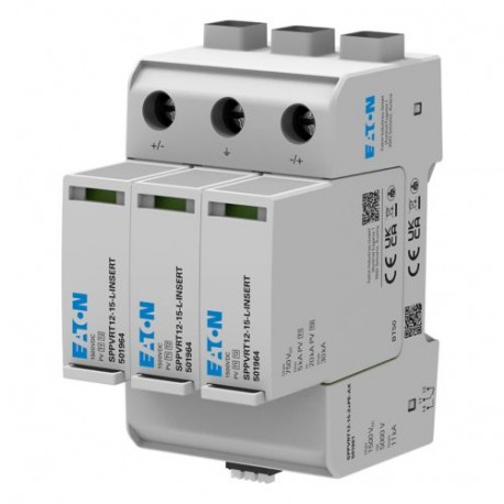 SPPVRT12-10-4-INSERT EP-501962 Y7-501962 EATON ELECTRIC Multi MPPT PV-SPD, 1000V, Classe 1 e 2 combinati, so..