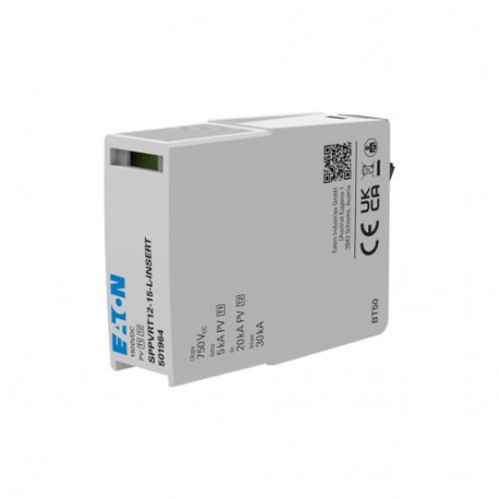 SPPVRT12-15-L-INSERT EP-501964 Y7-501964 EATON ELECTRIC Multi MPPT PV-SPD, 1500V, Class 1 & 2 Combined, Repl..