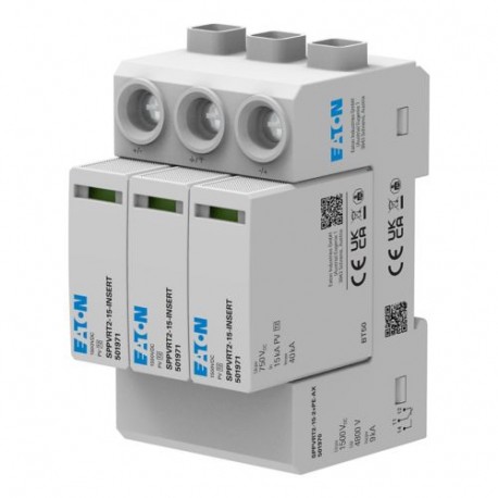 SPPVRT2-15-2+PE EP-501969 Y7-501969 EATON ELECTRIC PV-SPD, 1500V, Class 2